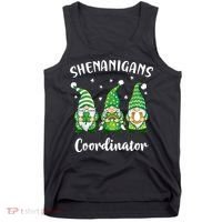 Teacher Mom St Patricks Day Shenanigans Coordinator Gnome Tank Top thumb 0