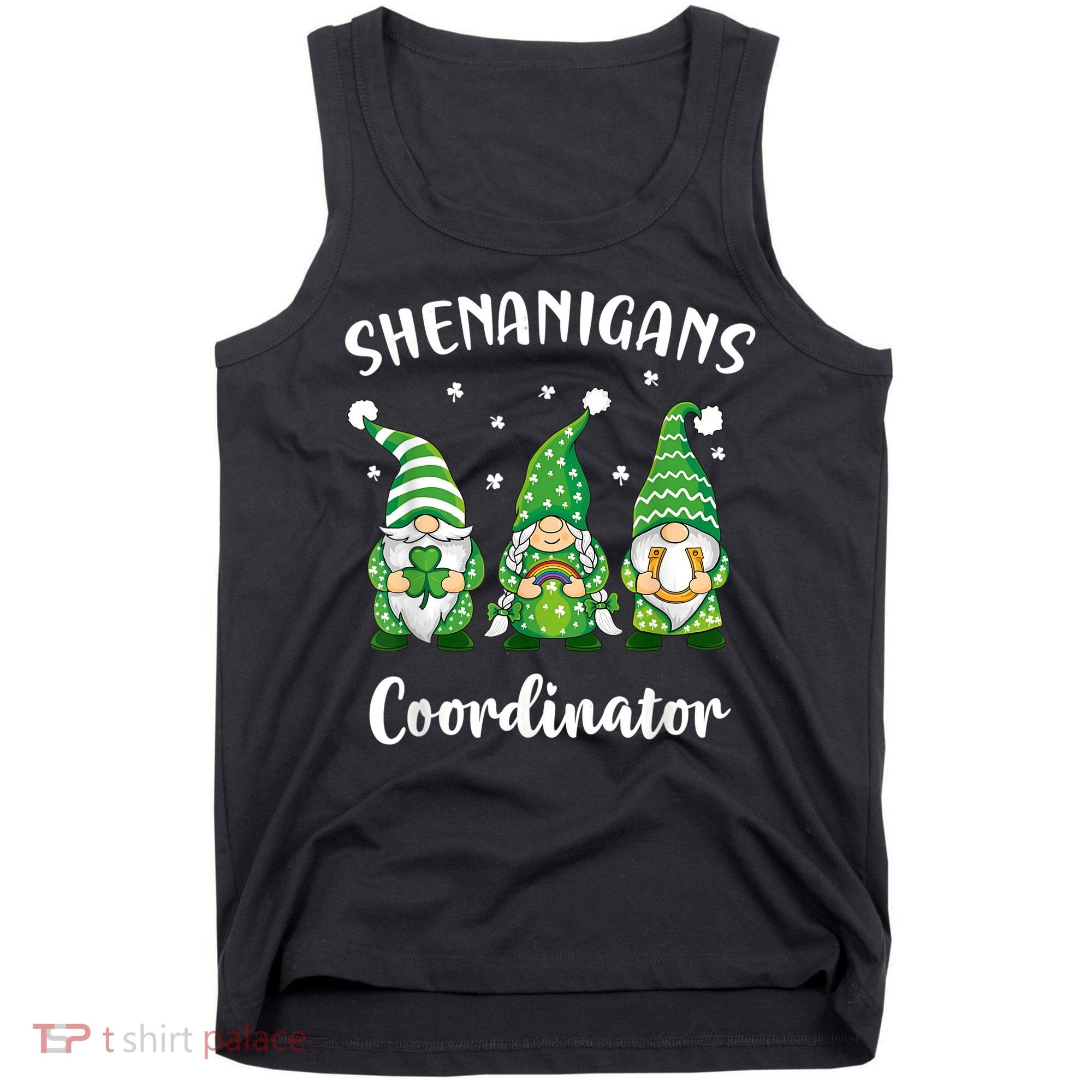 Teacher Mom St Patricks Day Shenanigans Coordinator Gnome Tank Top