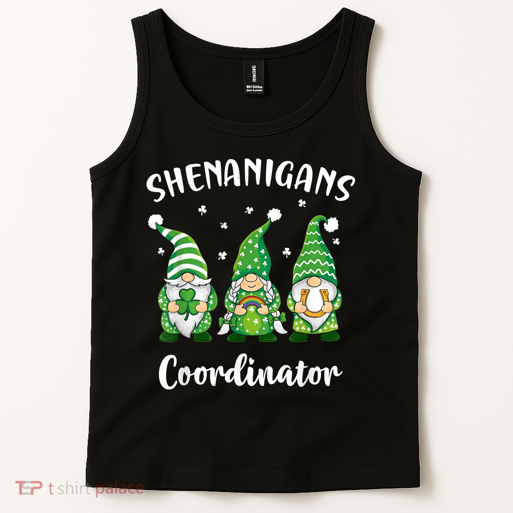 Teacher Mom St Patricks Day Shenanigans Coordinator Gnome Tank Top