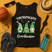 Teacher Mom St Patricks Day Shenanigans Coordinator Gnome Tank Top thumb 4
