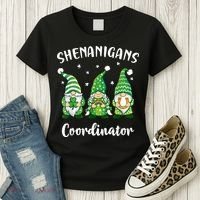 Teacher Mom St Patricks Day Shenanigans Coordinator Gnome Women's T-Shirt thumb 3