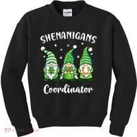 Teacher Mom St Patricks Day Shenanigans Coordinator Gnome Kids Sweatshirt thumb 0
