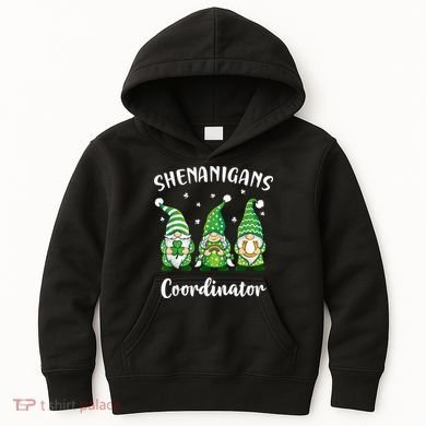 Teacher Mom St Patricks Day Shenanigans Coordinator Gnome Kids Hoodie