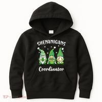 Teacher Mom St Patricks Day Shenanigans Coordinator Gnome Kids Hoodie thumb 0