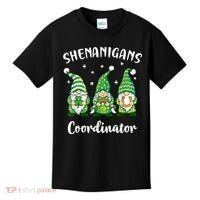 Teacher Mom St Patricks Day Shenanigans Coordinator Gnome Kids T-Shirt thumb 0