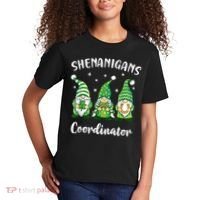 Teacher Mom St Patricks Day Shenanigans Coordinator Gnome Kids T-Shirt thumb 2