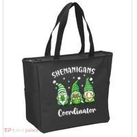 Teacher Mom St Patricks Day Shenanigans Coordinator Gnome Tote Bag thumb 2