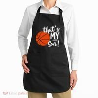 ThatS My Son Basketball Lovers Gifts For Mom Or Dad Apron thumb 2