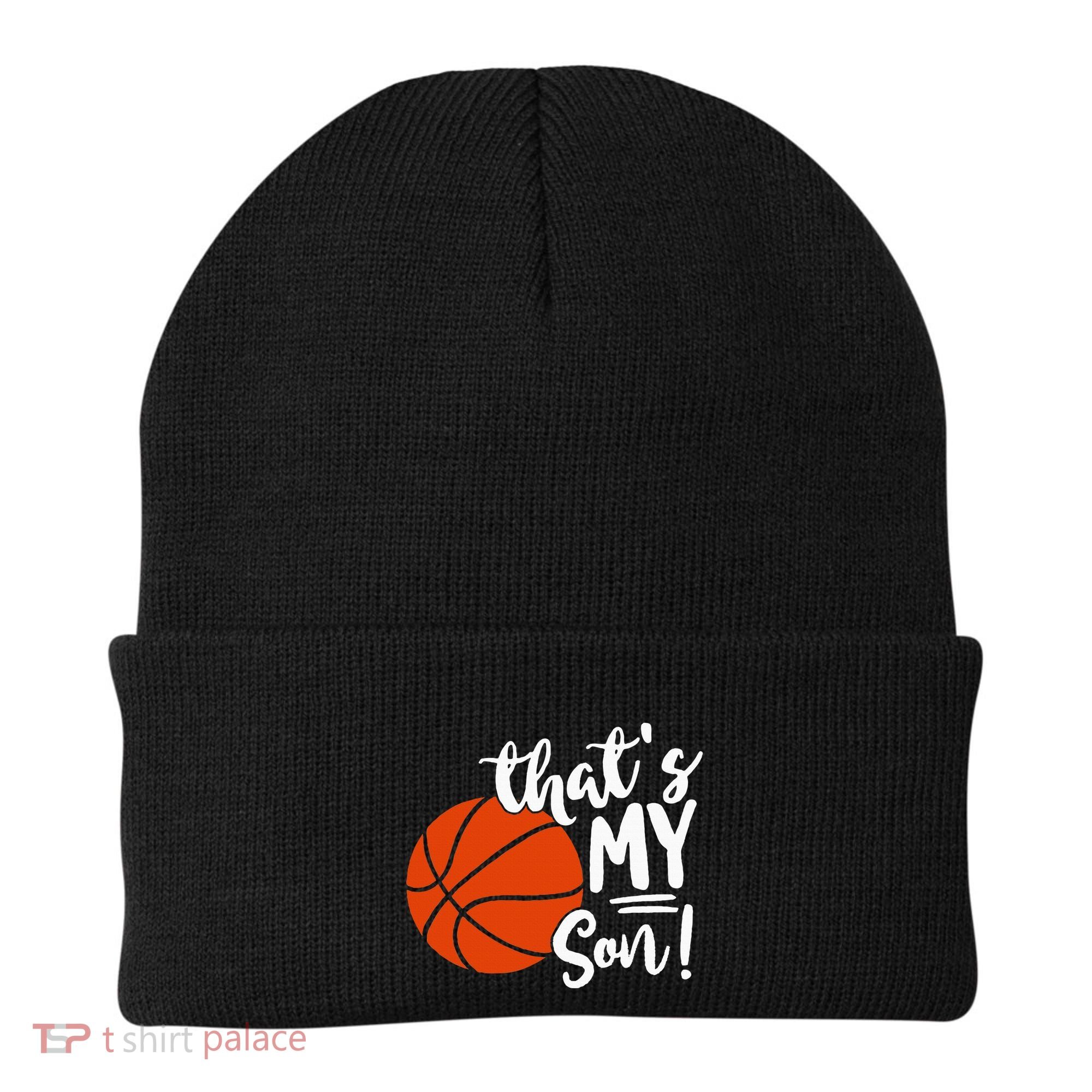 ThatS My Son Basketball Lovers Gifts For Mom Or Dad Beanie