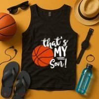ThatS My Son Basketball Lovers Gifts For Mom Or Dad Tank Top thumb 4