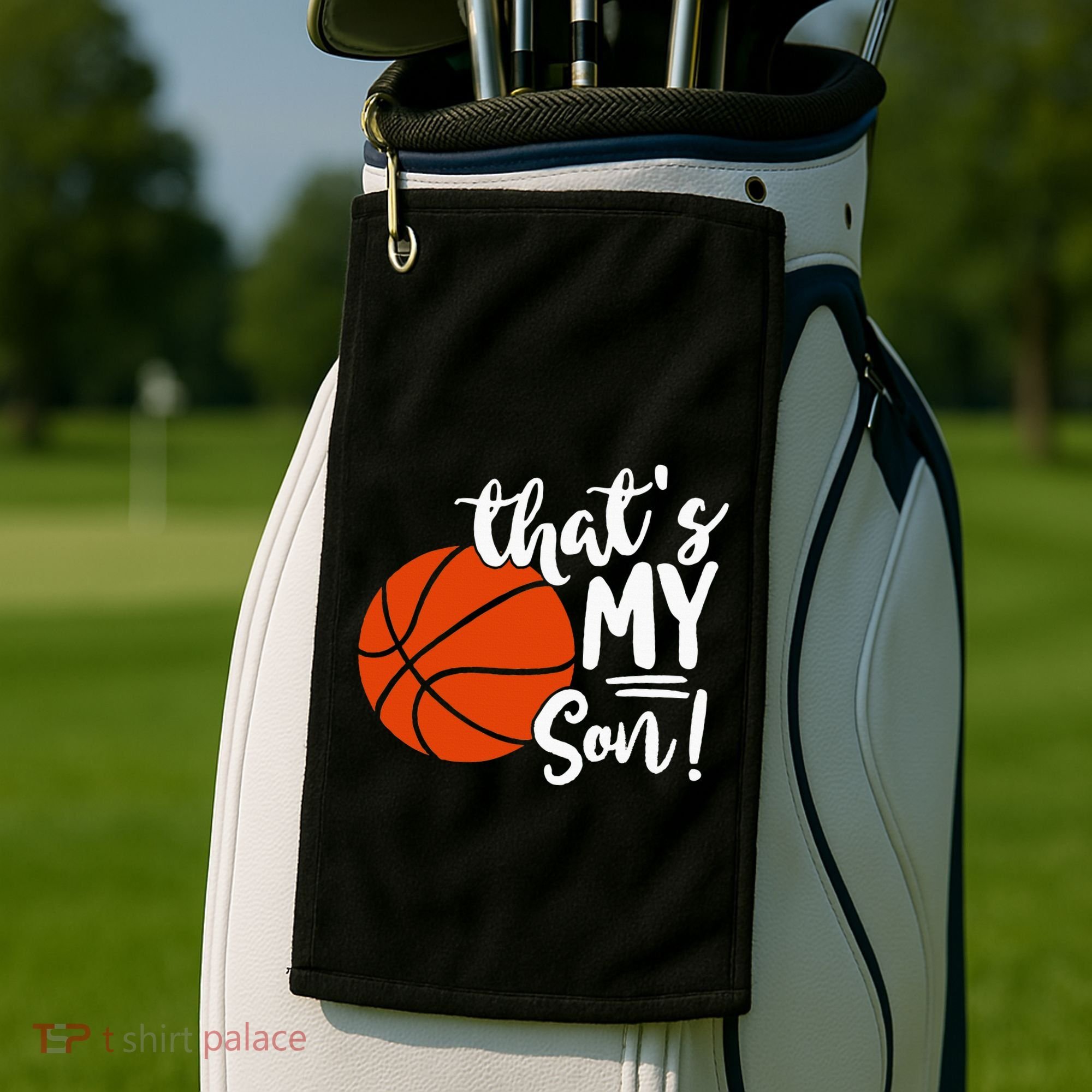 ThatS My Son Basketball Lovers Gifts For Mom Or Dad Golf Towel
