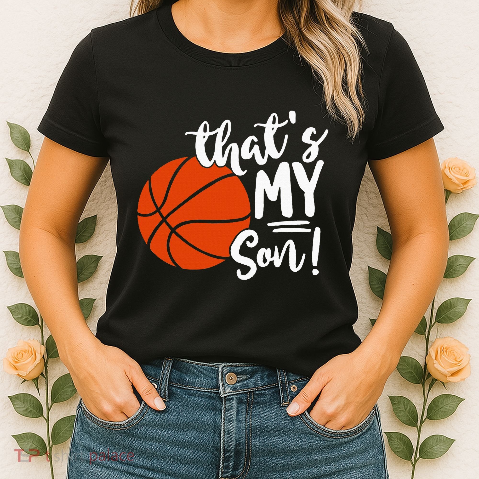 ThatS My Son Basketball Lovers Gifts For Mom Or Dad Women's T-Shirt
