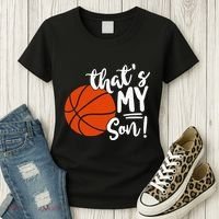 ThatS My Son Basketball Lovers Gifts For Mom Or Dad Women's T-Shirt thumb 3