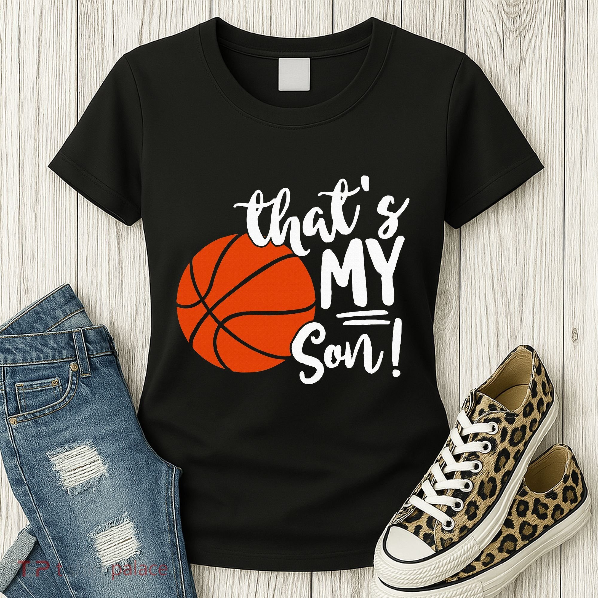 ThatS My Son Basketball Lovers Gifts For Mom Or Dad Women's T-Shirt