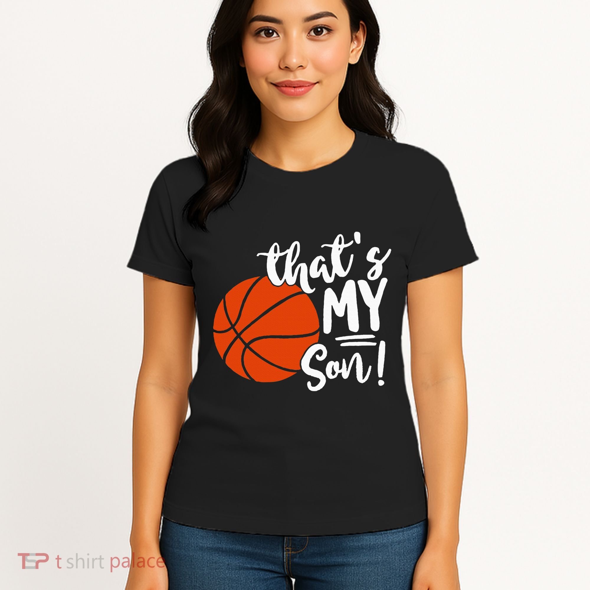 ThatS My Son Basketball Lovers Gifts For Mom Or Dad Women's T-Shirt