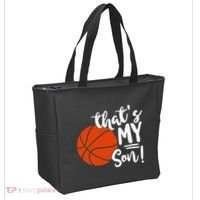 ThatS My Son Basketball Lovers Gifts For Mom Or Dad Tote Bag thumb 2