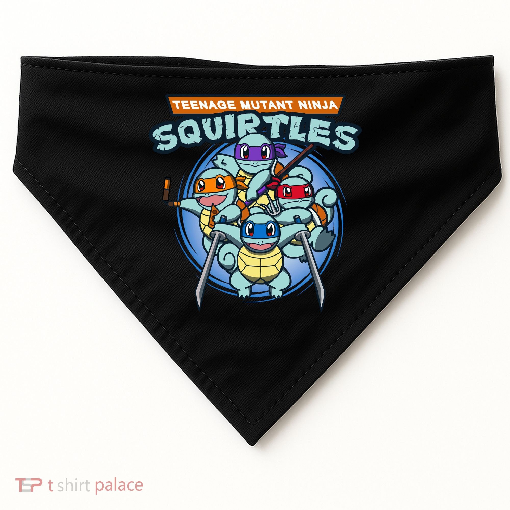Teenage Mutant Squirtles USA-Made Doggie Bandana