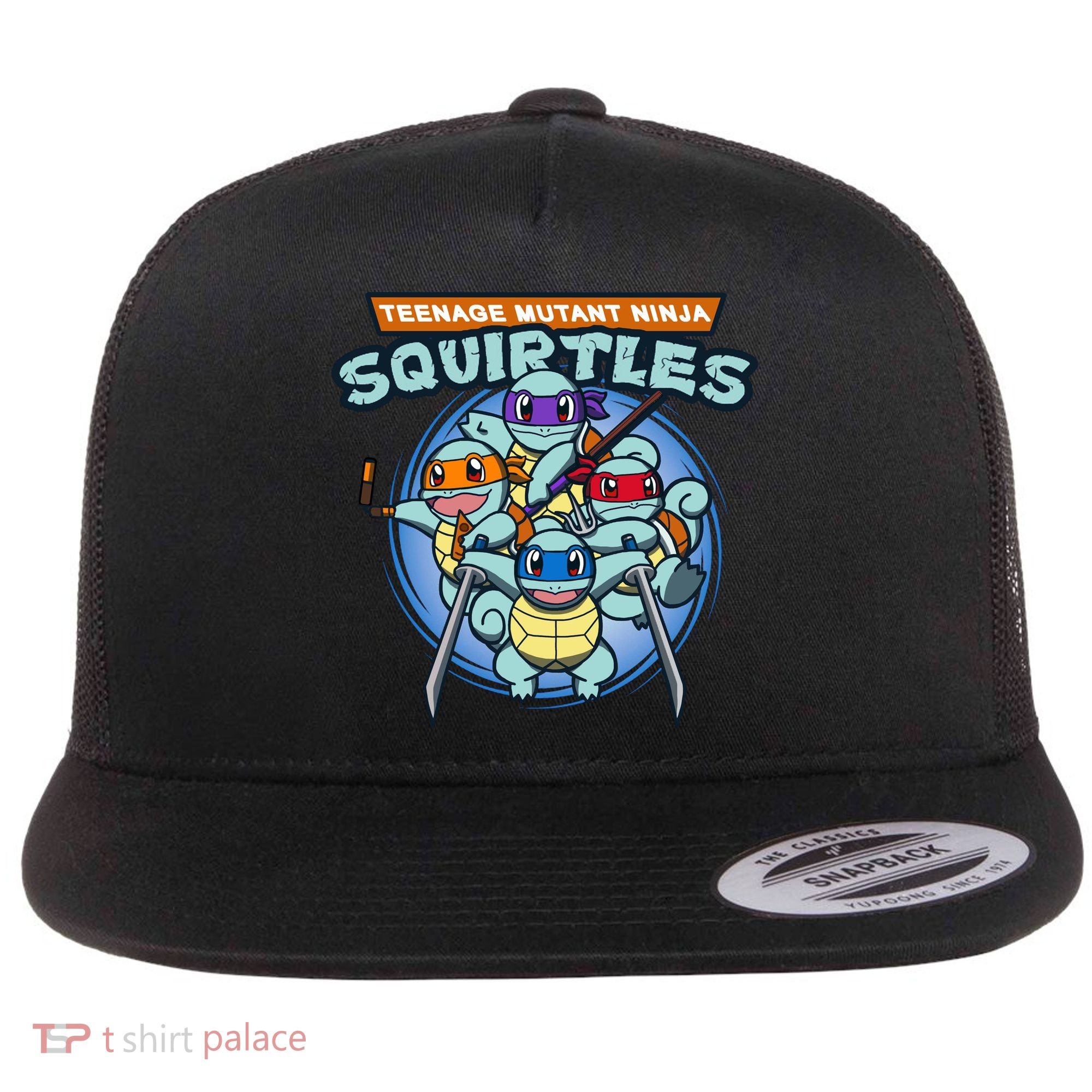 Teenage Mutant Squirtles Flat Bill Trucker Hat