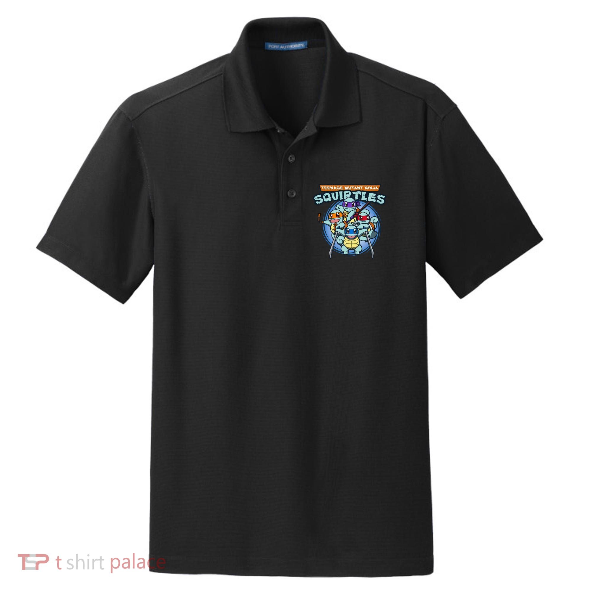 Teenage Mutant Squirtles Dry Zone Grid Polo