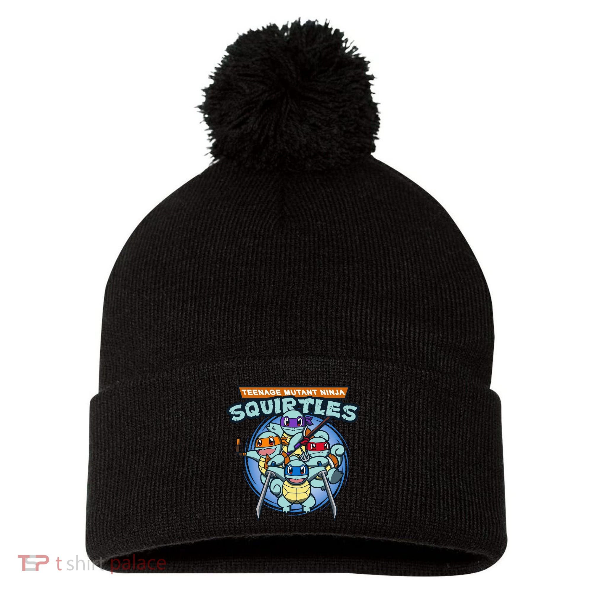 Teenage Mutant Squirtles Pom Pom 12in Knit Beanie