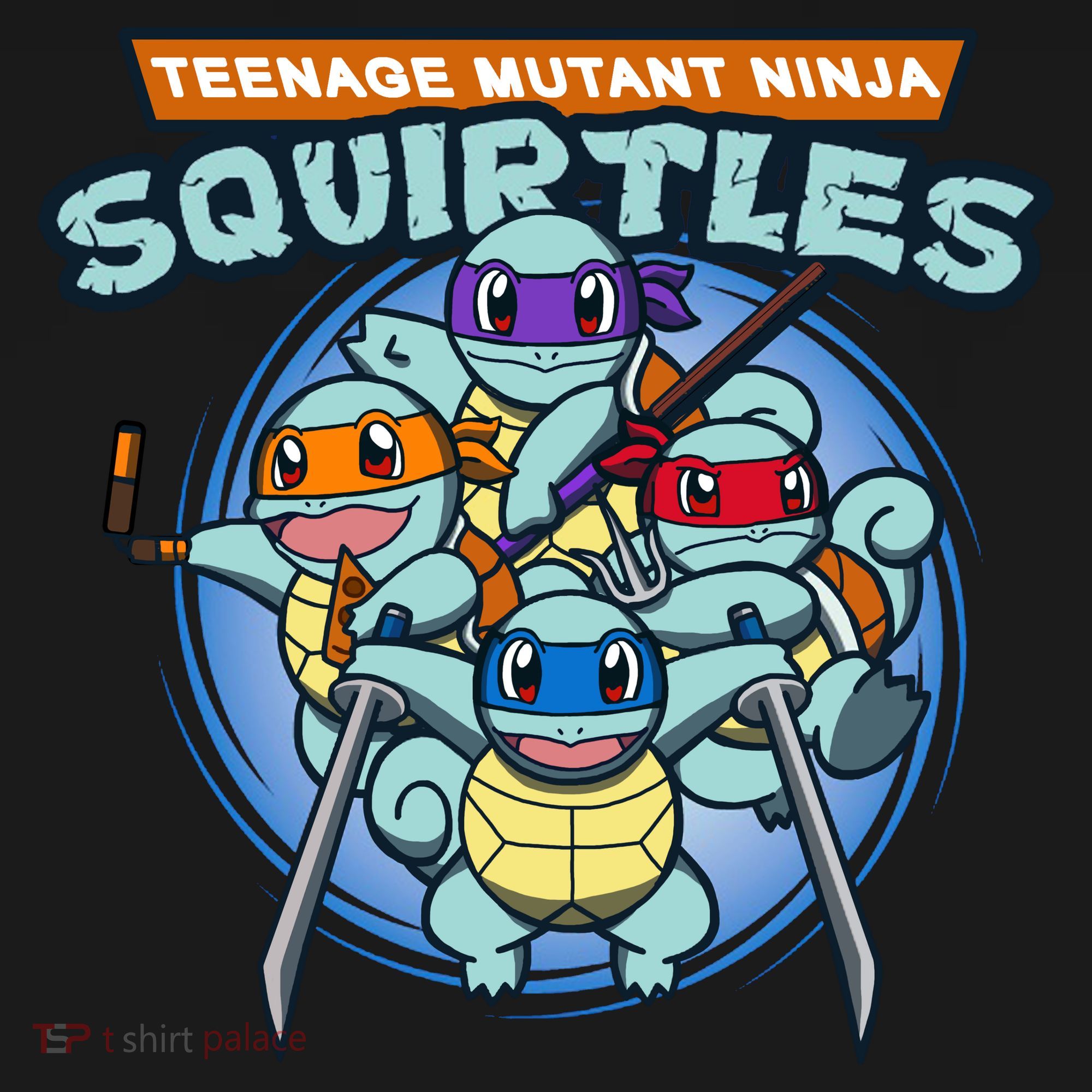 Teenage Mutant Squirtles Women's Crop Top Tee