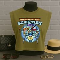 Teenage Mutant Squirtles Garment-Dyed Women's Muscle Tee thumb 3