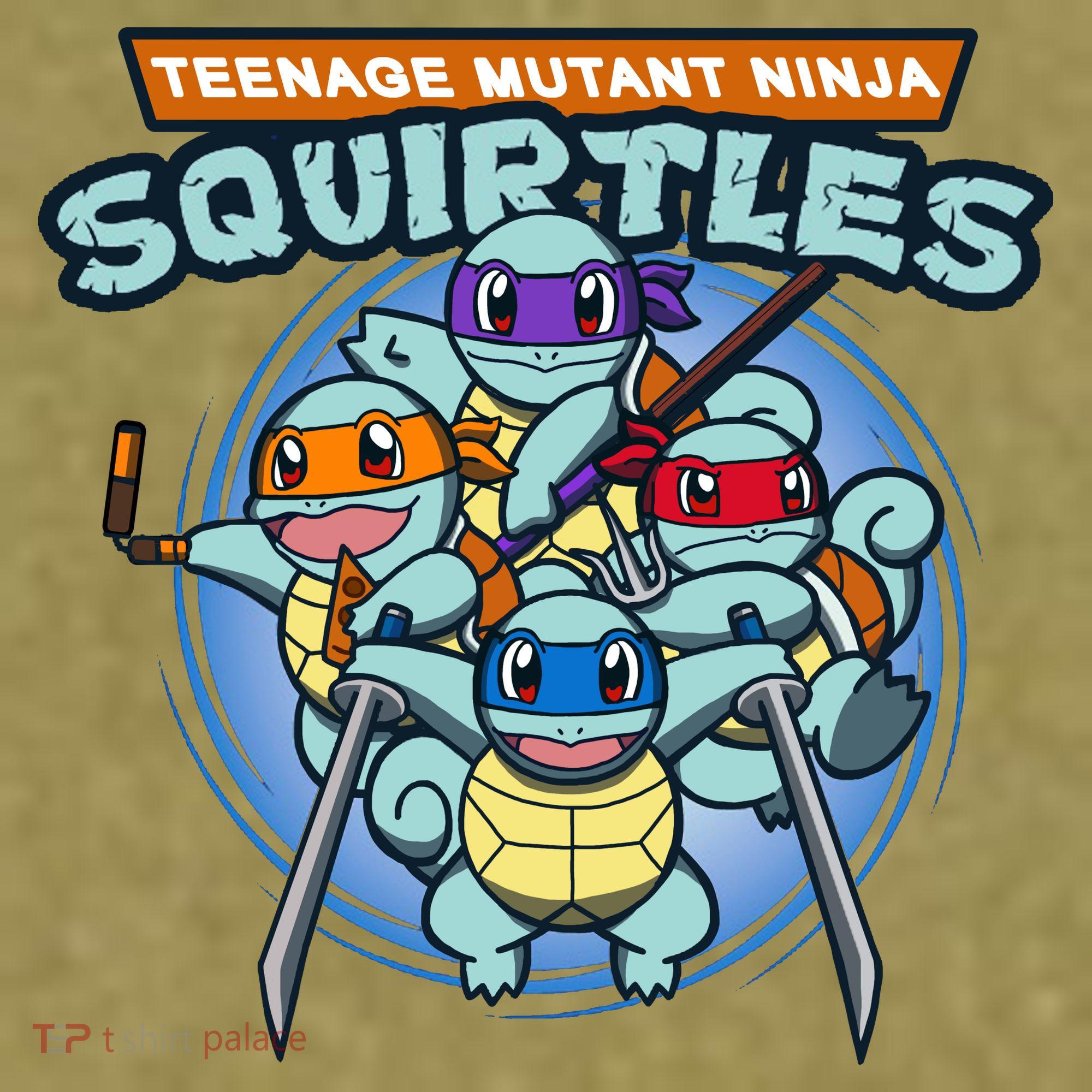 Teenage Mutant Squirtles Garment-Dyed Women's Muscle Tee
