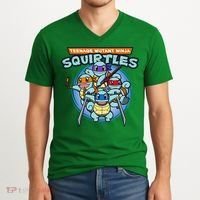 Teenage Mutant Squirtles V-Neck T-Shirt thumb 2