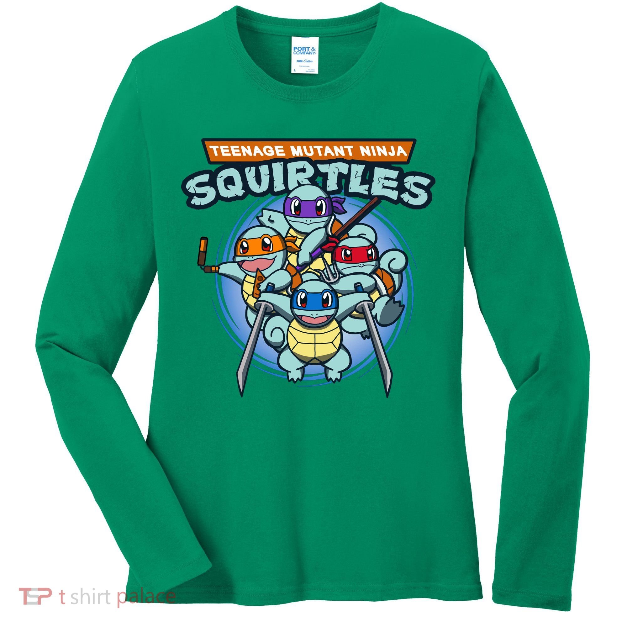 Teenage Mutant Squirtles Women's Long Sleeve Shirt