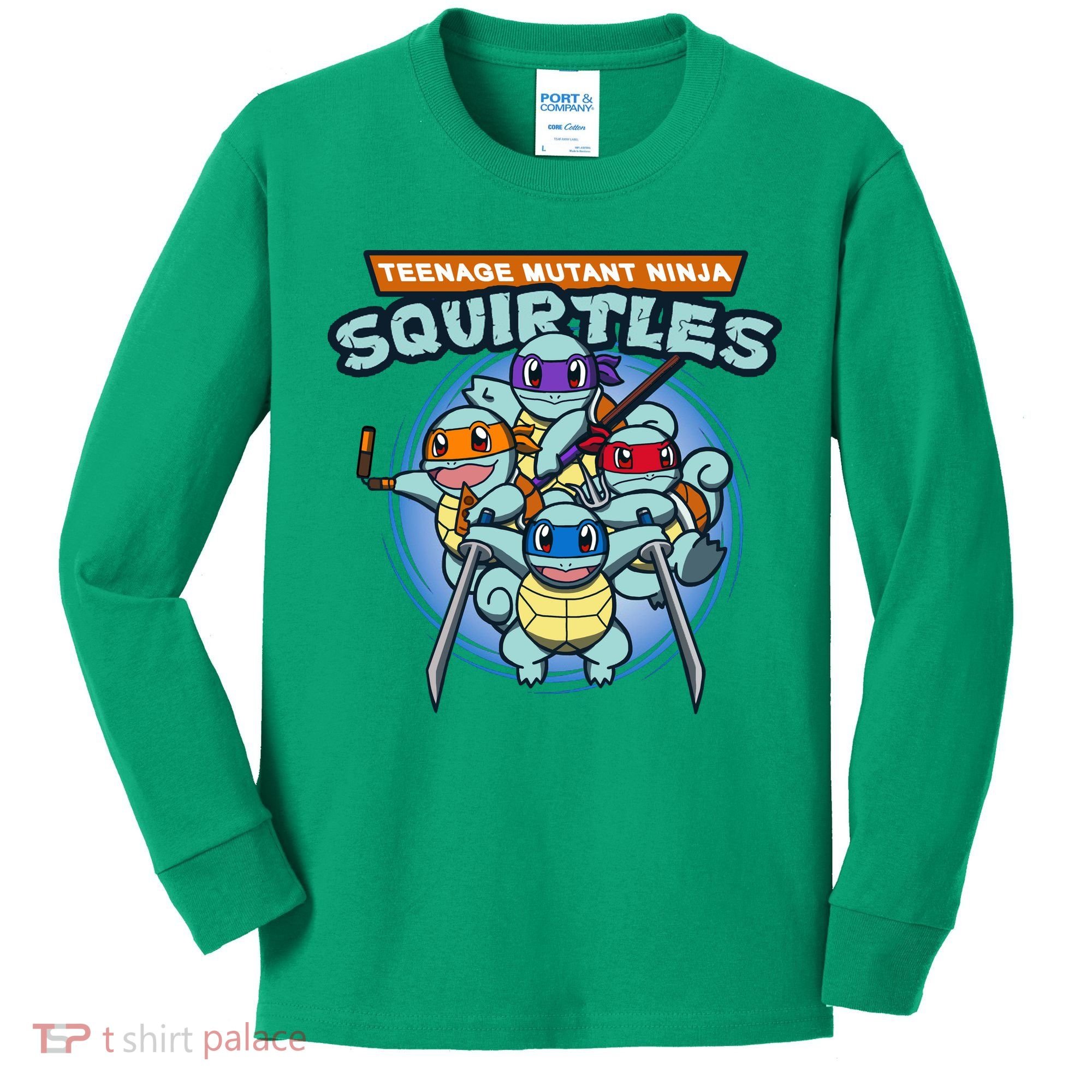 Teenage Mutant Squirtles Kids Long Sleeve Shirt
