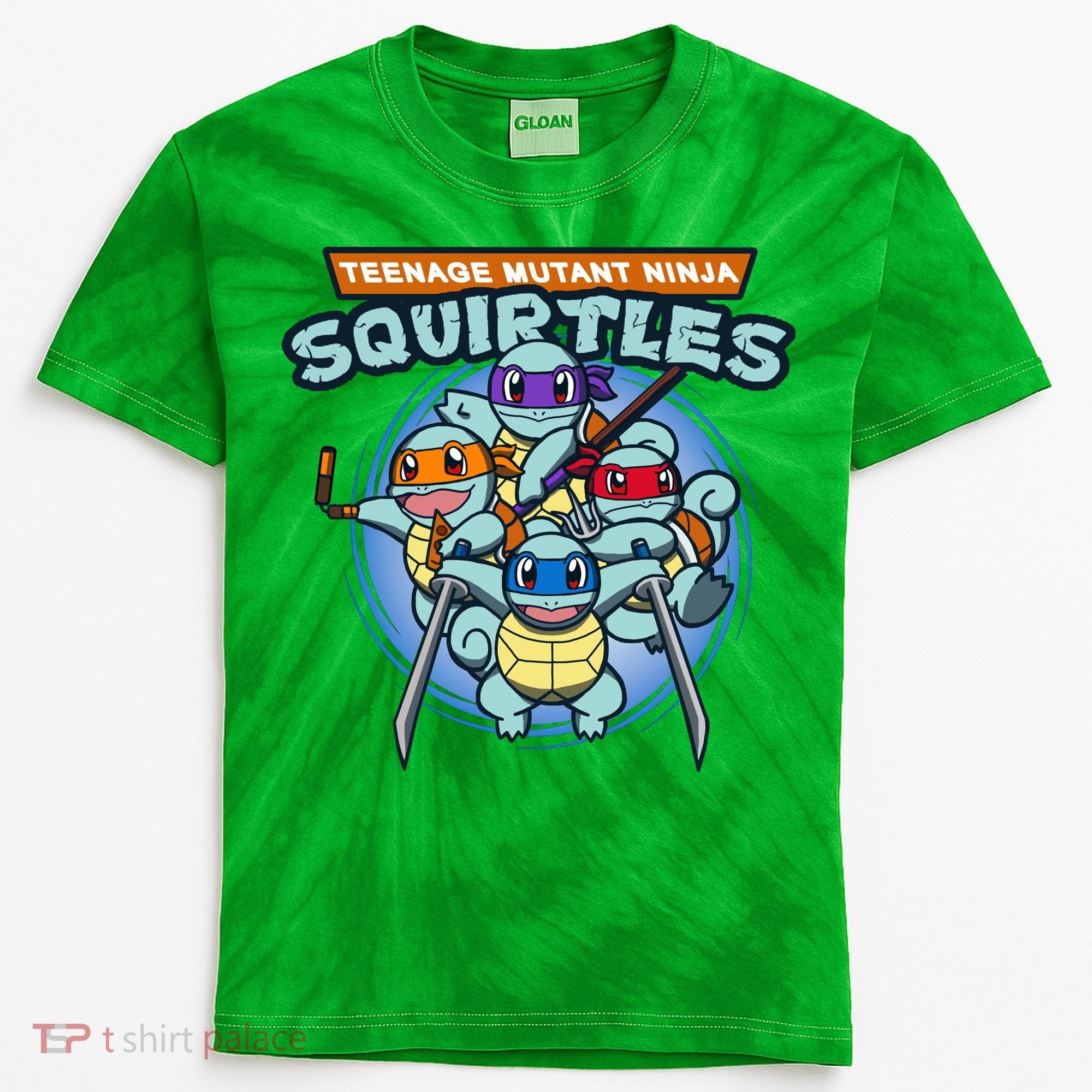 Teenage Mutant Squirtles Kids Tie-Dye T-Shirt