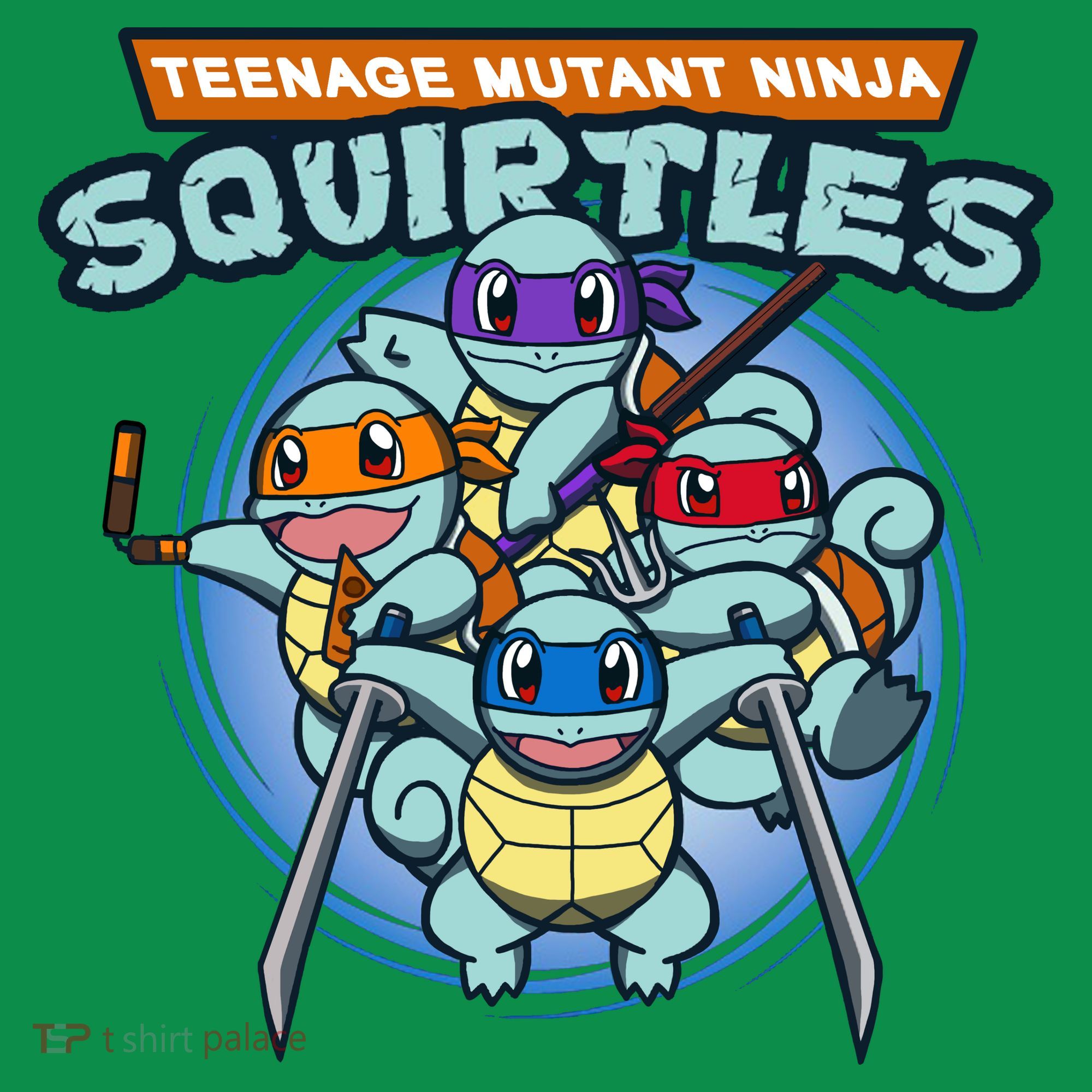 Teenage Mutant Squirtles Kids Plaid Pajama Set
