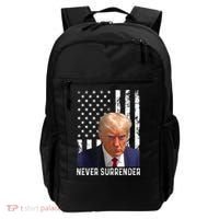 Trump Mug Shot Donald Trump Mug Shot Never Surrender Backpack thumb 0