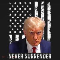 Trump Mug Shot Donald Trump Mug Shot Never Surrender Backpack thumb 2