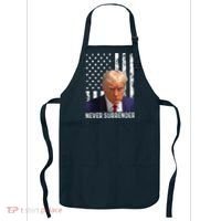 Trump Mug Shot Donald Trump Mug Shot Never Surrender Apron thumb 0