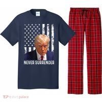 Trump Mug Shot Donald Trump Mug Shot Never Surrender Pajama Set thumb 0
