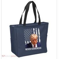 Trump Mug Shot Donald Trump Mug Shot Never Surrender Tote Bag thumb 2