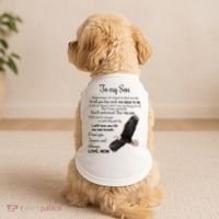 To My Son Eagle Sometimes Its Hard To Find Words Gift From Mom To Son Doggie Tank thumb 2