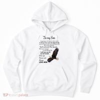 To My Son Eagle Sometimes Its Hard To Find Words Gift From Mom To Son Hoodie thumb 0