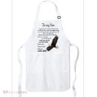 To My Son Eagle Sometimes Its Hard To Find Words Gift From Mom To Son Apron thumb 0