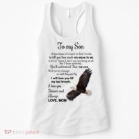 To My Son Eagle Sometimes Its Hard To Find Words Gift From Mom To Son Women's Tank Top thumb 0