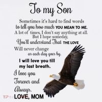 To My Son Eagle Sometimes Its Hard To Find Words Gift From Mom To Son Women's Tank Top thumb 5