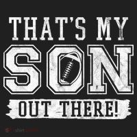 Thats My Son Out There Football Parent Beanie thumb 2