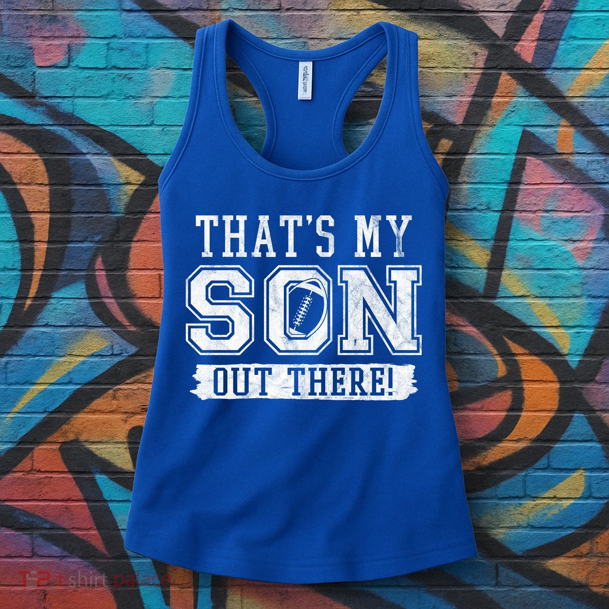 Thats My Son Out There Football Parent Women's Tank Top