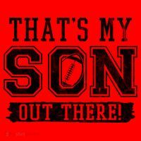 Thats My Son Out There Football Parent Santa Hat thumb 1