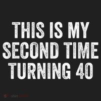 This My Second Time Turning 40 Funny 80th Birthday Old Gift Beanie thumb 2