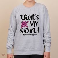 That's My Son Proud Archery Mom Of An Archer Mama Gift Women's Sweatshirt thumb 0