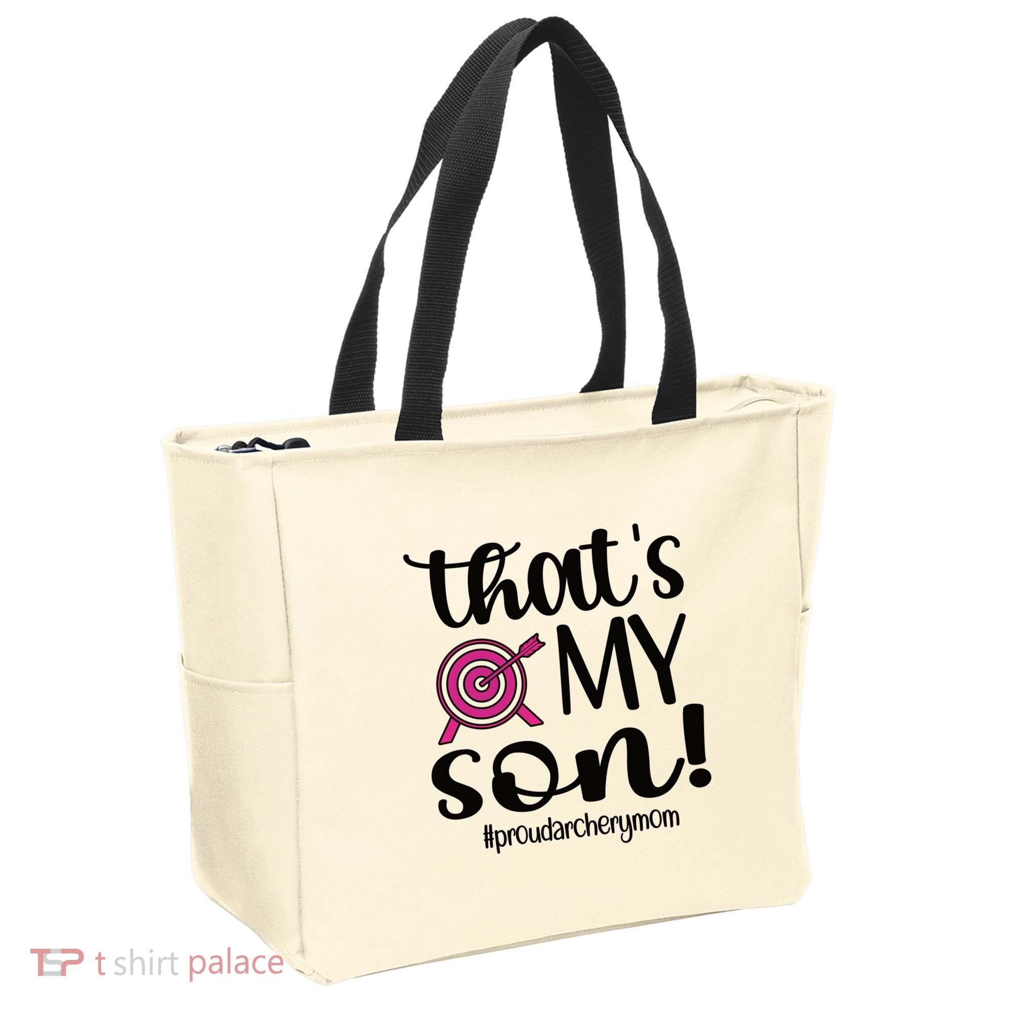 That's My Son Proud Archery Mom Of An Archer Mama Gift Tote Bag
