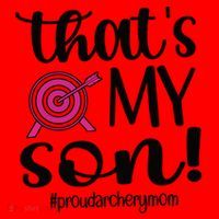 That's My Son Proud Archery Mom Of An Archer Mama Gift Santa Hat thumb 1