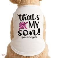 That's My Son Proud Archery Mom Of An Archer Mama Gift Doggie Tank thumb 0